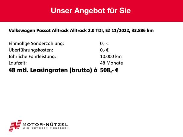 Volkswagen Passat Alltrack 2.0 TDI DSG 4Motion 147 kW image number 21