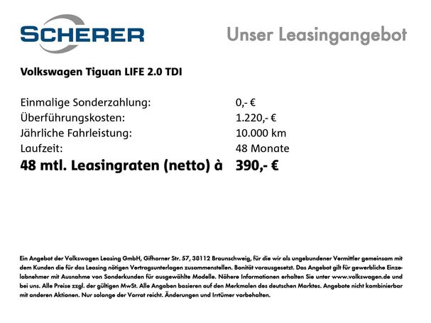 Volkswagen Tiguan 2.0 TDI Life DSG 110 kW image number 6