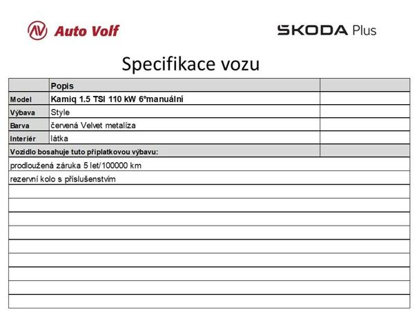 Skoda Kamiq 1.5 TSI Style 110 kW image number 5