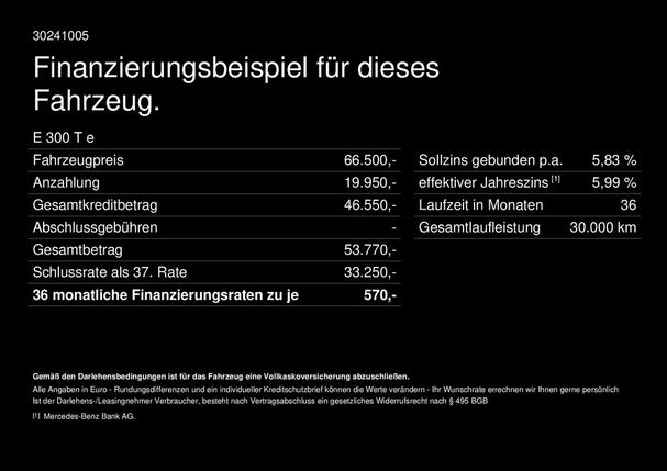 Mercedes-Benz E 300 e T 230 kW image number 26