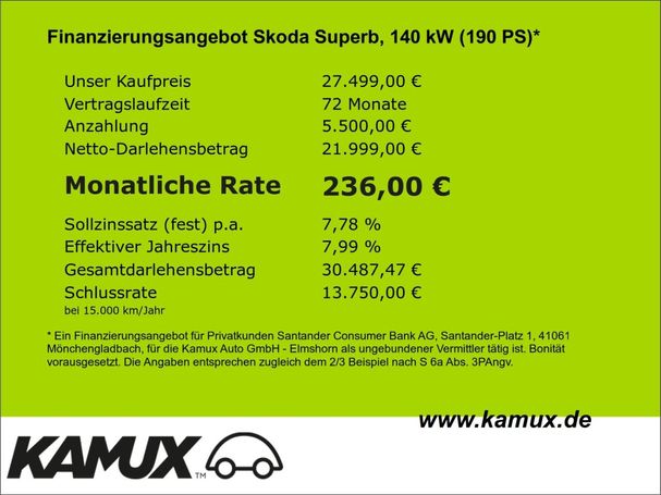 Skoda Superb Combi 2.0 TSI DSG 140 kW image number 9