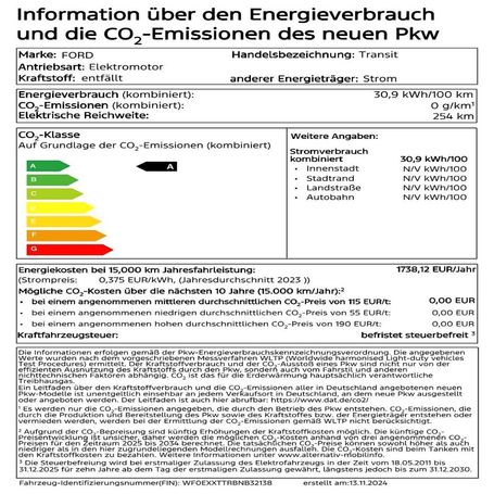 Ford E-Transit 350 L3 135 kW image number 5