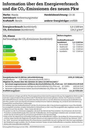 Mazda CX-30 90 kW image number 15