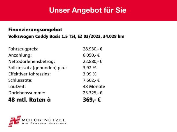 Volkswagen Caddy 1.5 TSI 84 kW image number 11