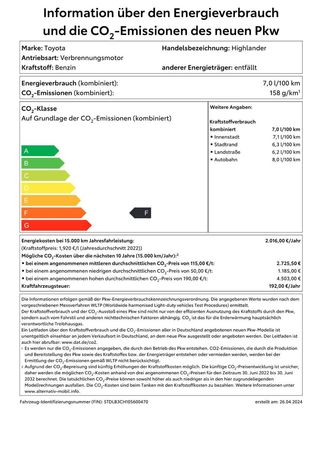 Toyota Highlander 182 kW image number 19