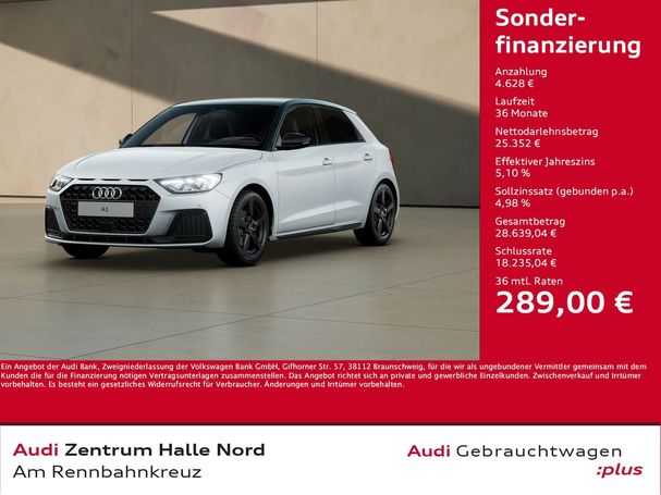 Audi A1 30 TFSI S tronic Sportback Advanced 85 kW image number 6