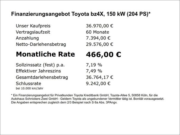 Toyota bZ4X 150 kW image number 7