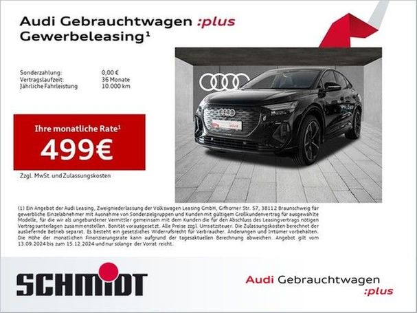 Audi Q4 50 quattro e-tron S-line Sportback 220 kW image number 6