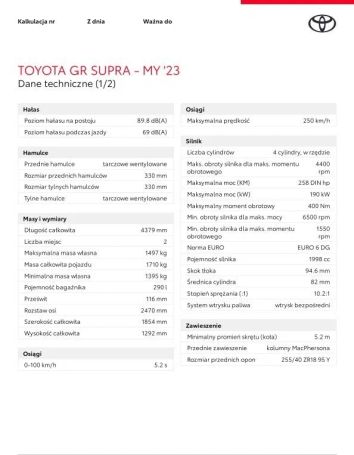 Toyota Supra 190 kW image number 15