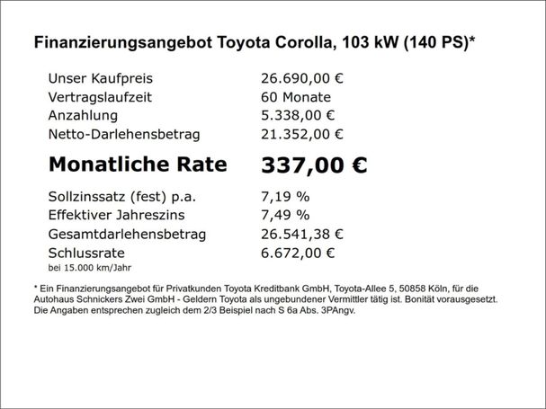 Toyota Corolla Hybrid Touring Sports 103 kW image number 5