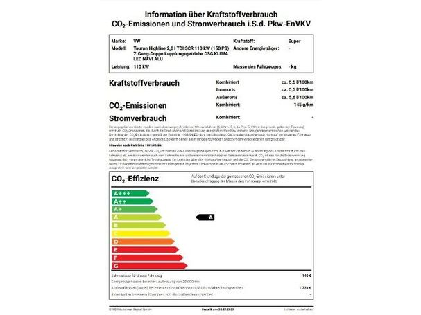 Volkswagen Touran 2.0 TDI SCR Highline DSG 110 kW image number 14