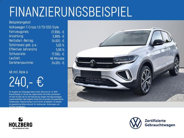 Volkswagen T-Cross 1.0 TSI DSG Style 85 kW image number 5