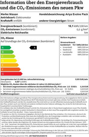 Nissan Ariya 87 kWh kW 178 kW image number 18