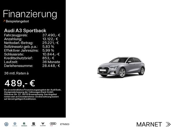 Audi A3 40 TFSIe Sportback Advanced 150 kW image number 4