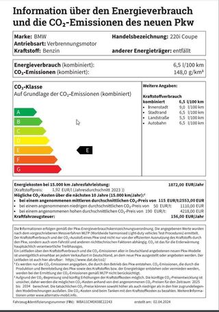 BMW 220i Coupe M Sport 135 kW image number 11