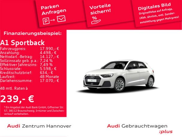 Audi A1 25 TFSI 70 kW image number 1