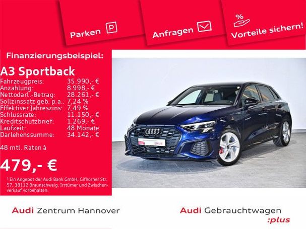 Audi A3 45 TFSIe S-line Sportback 150 kW image number 2