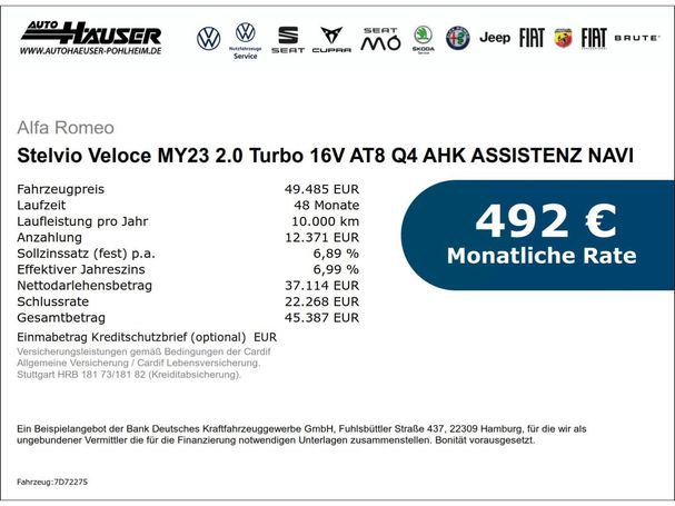 Alfa Romeo Stelvio 2.0 Turbo Q4 206 kW image number 6