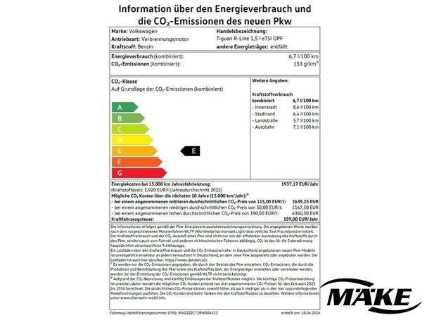 Volkswagen Tiguan 1.5 eTSI DSG 110 kW image number 5