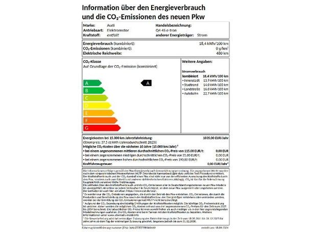 Audi Q4 45 quattro e-tron 195 kW image number 25