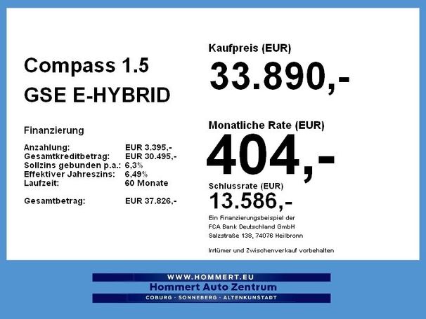 Jeep Compass 1.5 GSE e-Hybrid Altitude 96 kW image number 5