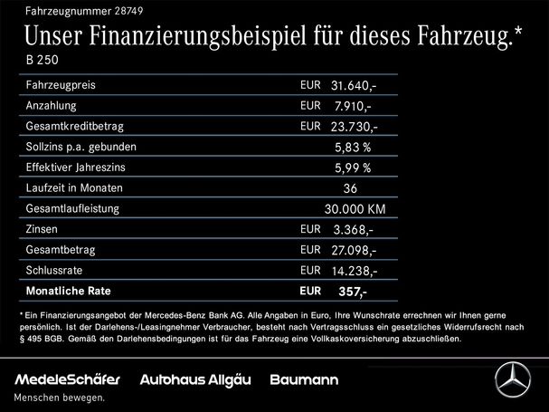 Mercedes-Benz B 250 165 kW image number 23