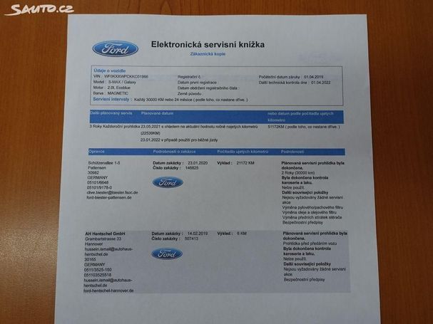 Ford Galaxy 2.0 EcoBlue Business 88 kW image number 34