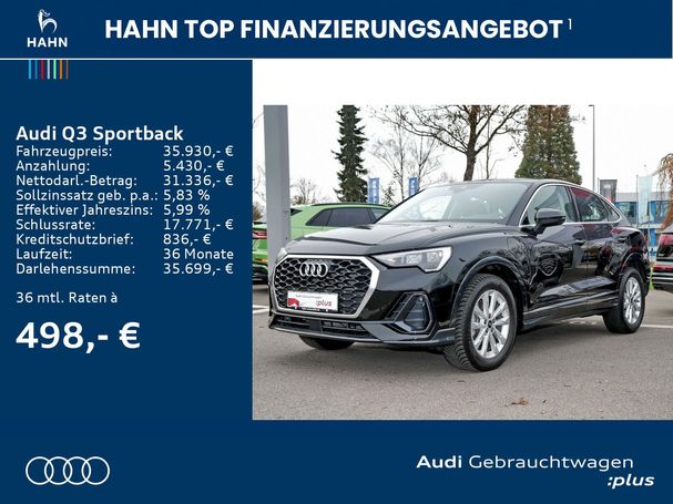 Audi Q3 45 TFSIe Sportback 180 kW image number 4