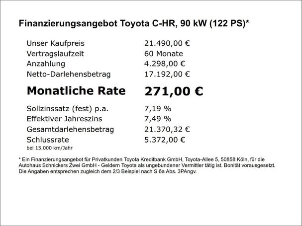 Toyota C-HR Hybrid 90 kW image number 6