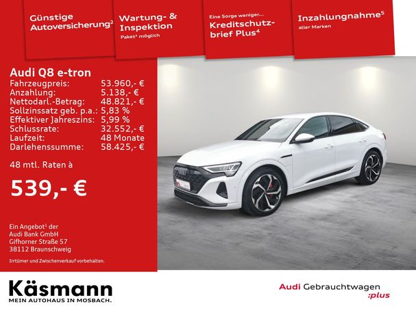 Audi Q8 50 quattro e-tron S-line Sportback 250 kW image number 4