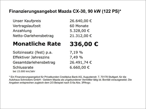 Mazda CX-30 90 kW image number 6