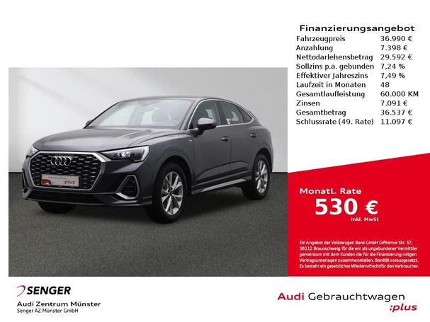 Audi Q3 35 TFSI S tronic S-line Sportback 110 kW image number 1