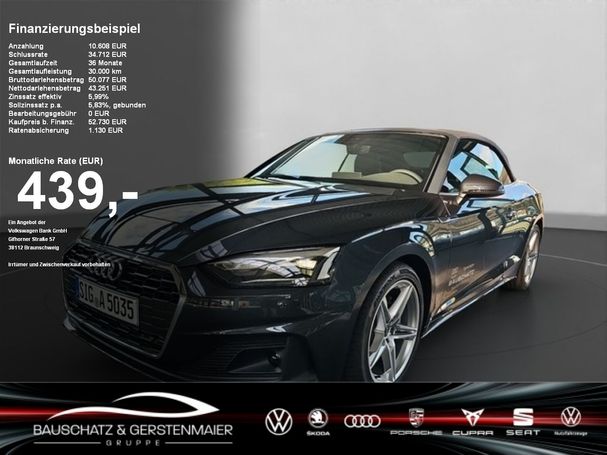 Audi A5 40 TFSI S tronic Cabrio 150 kW image number 2