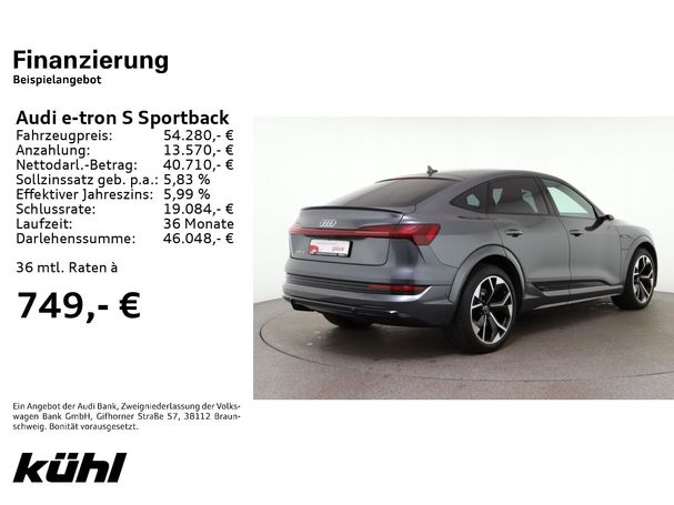 Audi e-tron Sportback 370 kW image number 5