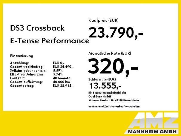 DS Automobiles 3 Crossback E-Tense Performance Line+ 100 kW image number 6