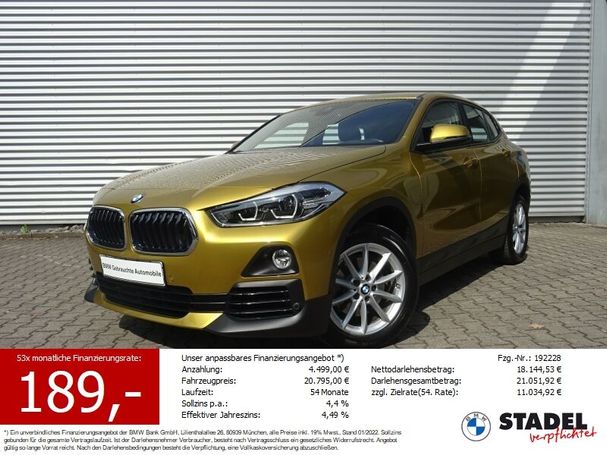 BMW X2 sDrive18i Advantage 103 kW image number 2