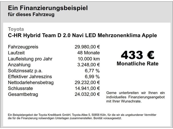 Toyota C-HR 2.0 Hybrid 135 kW image number 6