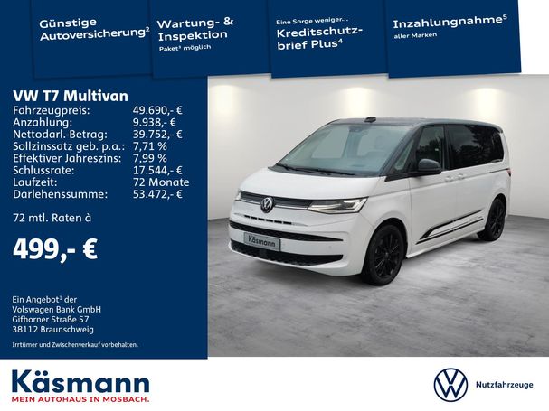 Volkswagen T7 Multivan 1.4 eHybrid 160 kW image number 4