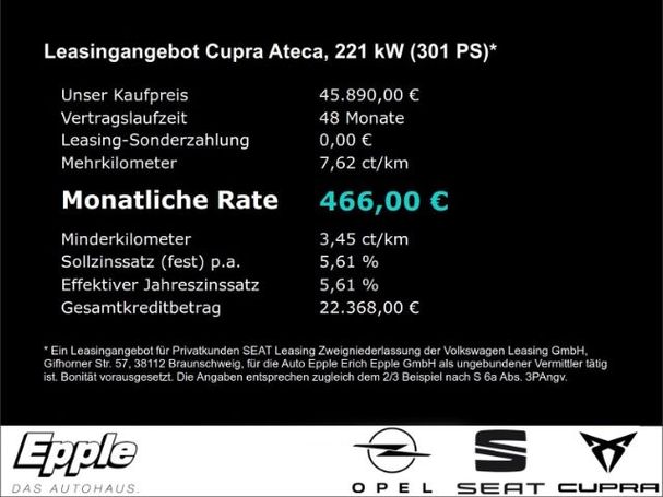 Cupra Ateca 2.0 TSI DSG 4Drive 221 kW image number 5