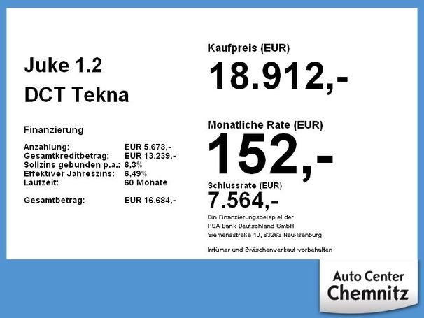 Nissan Juke Tekna DCT 84 kW image number 5