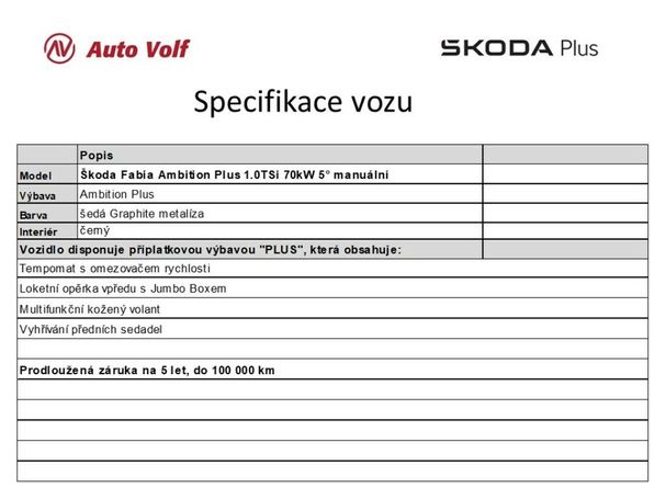 Skoda Fabia 1.0 TSI Ambition 70 kW image number 5