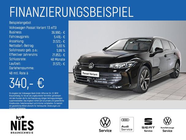 Volkswagen Passat Variant 1.5 eTSI Business DSG 110 kW image number 5