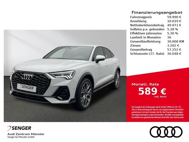 Audi Q3 40 TDI quattro S-line Sportback 142 kW image number 1