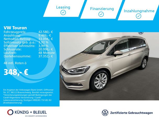 Volkswagen Touran 2.0 TDI DSG Highline 110 kW image number 4