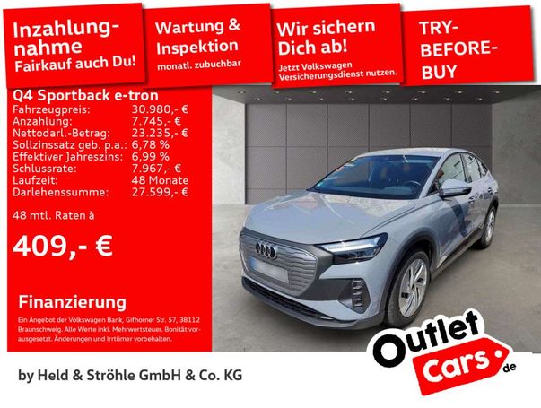 Audi Q4 35 e-tron Sportback 125 kW image number 4