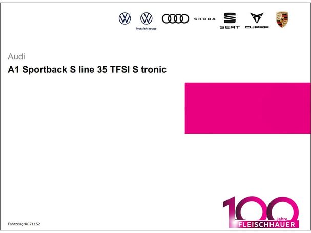 Audi A1 35 TFSI S tronic S-line Sportback 110 kW image number 6