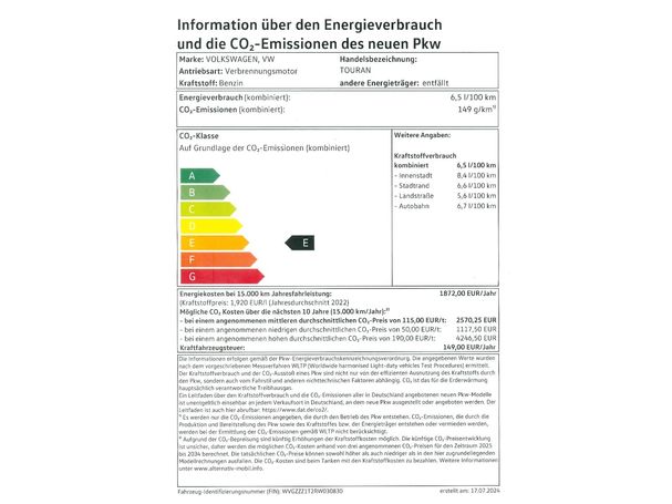 Volkswagen Touran DSG 110 kW image number 27