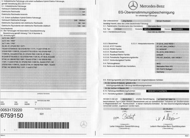 Mercedes-Benz GLE 350 de 4Matic 235 kW image number 28