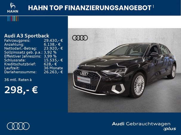 Audi A3 30 TDI Sportback Advanced 85 kW image number 4