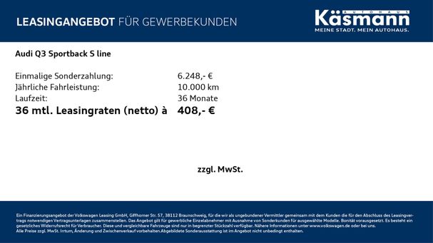 Audi Q3 40 TFSI quattro S-line 140 kW image number 2